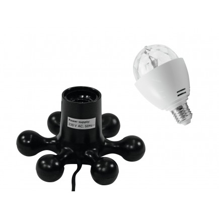 EUROLITE Set LED BC-1 RGB + Hexopus base black